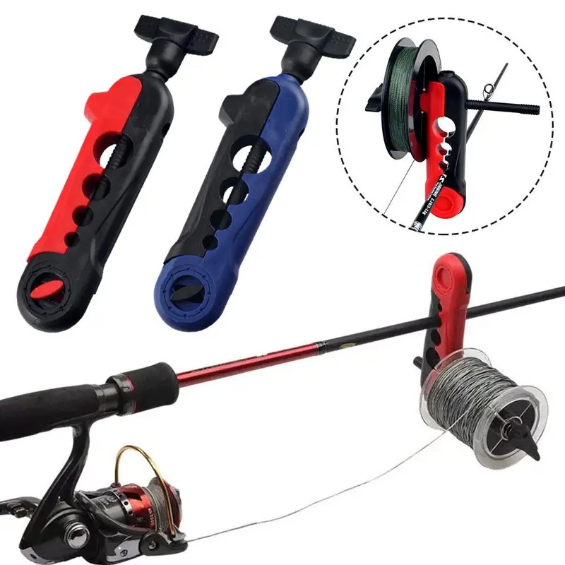 Fishing Line Dispenser - เครื่องม้วนสายเบ็ดแบบพกพา ที่เก็บสายเบ็ด ที่ยึดคันเบ็ด เครื่องม้วนสายเบ็ด รอกสปินนิ่ง รอกเบทคาสติ้ง